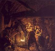 Joseph Wright The Forge Sweden oil painting reproduction
